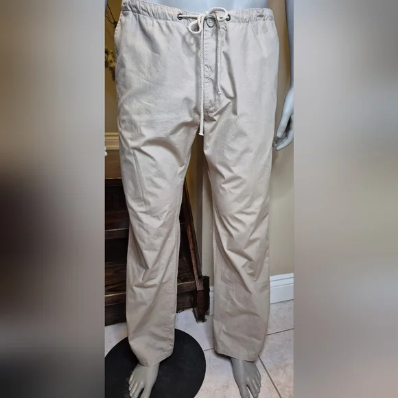 H&M Men's Cream Drawstring Pants - Picture 12 of 12